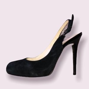 INC‎ Suede Open-Back Heels